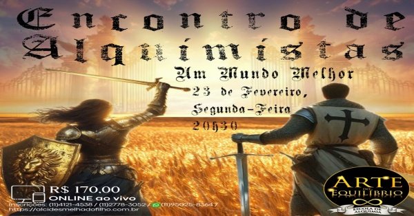 Imagem do evento Alcides Melhado Filho - Encontro de Alquimistas: Um Mundo Melhor