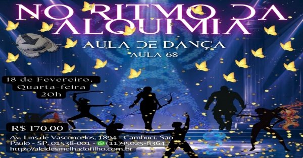 Imagem do evento Alcides Melhado FIlho - Aula de Dança no Ritmo da Alquimia – Aula 68