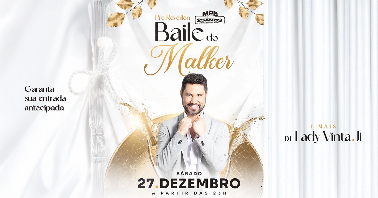 Image for the event: Pre Reveillon com Baile do Malker + PinUp DJ Lady Vinta.Ji