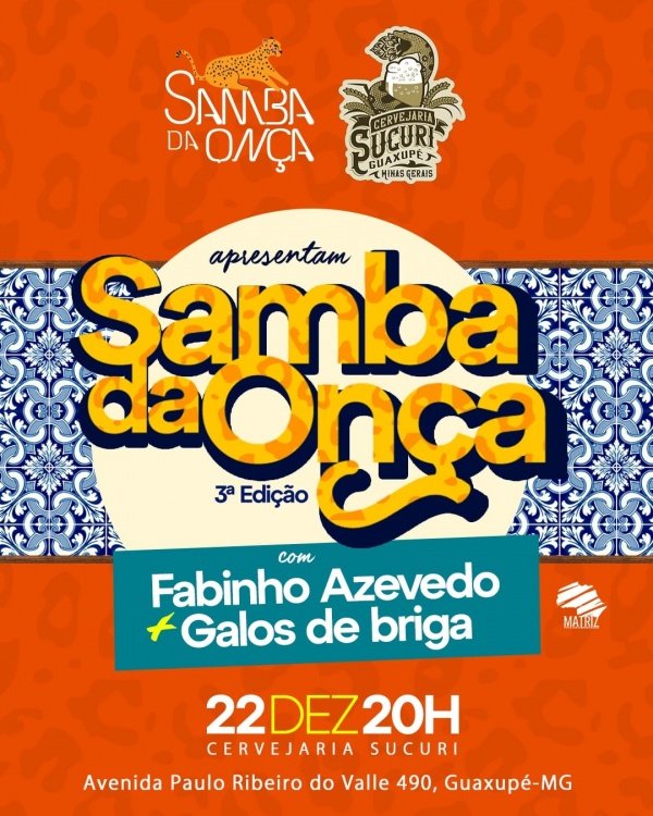 Imagem do evento Samba da Onça 2025 + Cervejaria Sucuri