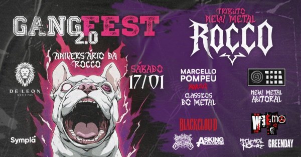 Imagem do evento GANG FEST 2.0