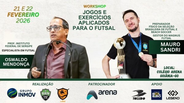 Imagem do evento WORKSHOP JOGOS E ATIVIDADES PARA O FUTSAL