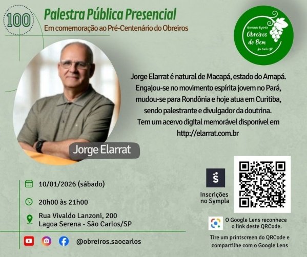 Imagem do evento Palestra Jorge Elarrat
