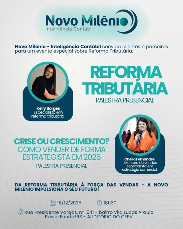 Imagem do evento Reforma Tributária X Estratégias de Vendas