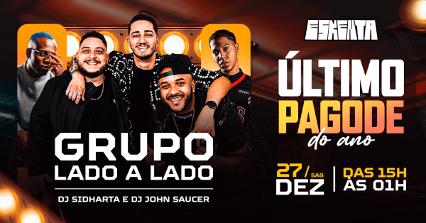 Imagem do evento ÚLTIMO PAGODE DO ANO