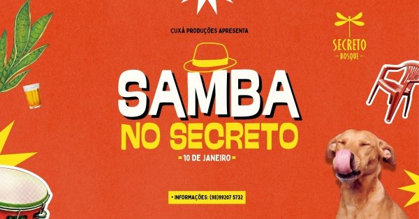 Imagem do evento SAMBA NO SECRETO - 1º SAMBA DO ANO!