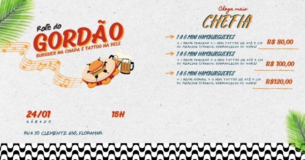 Imagem do evento Rolê do Gordão