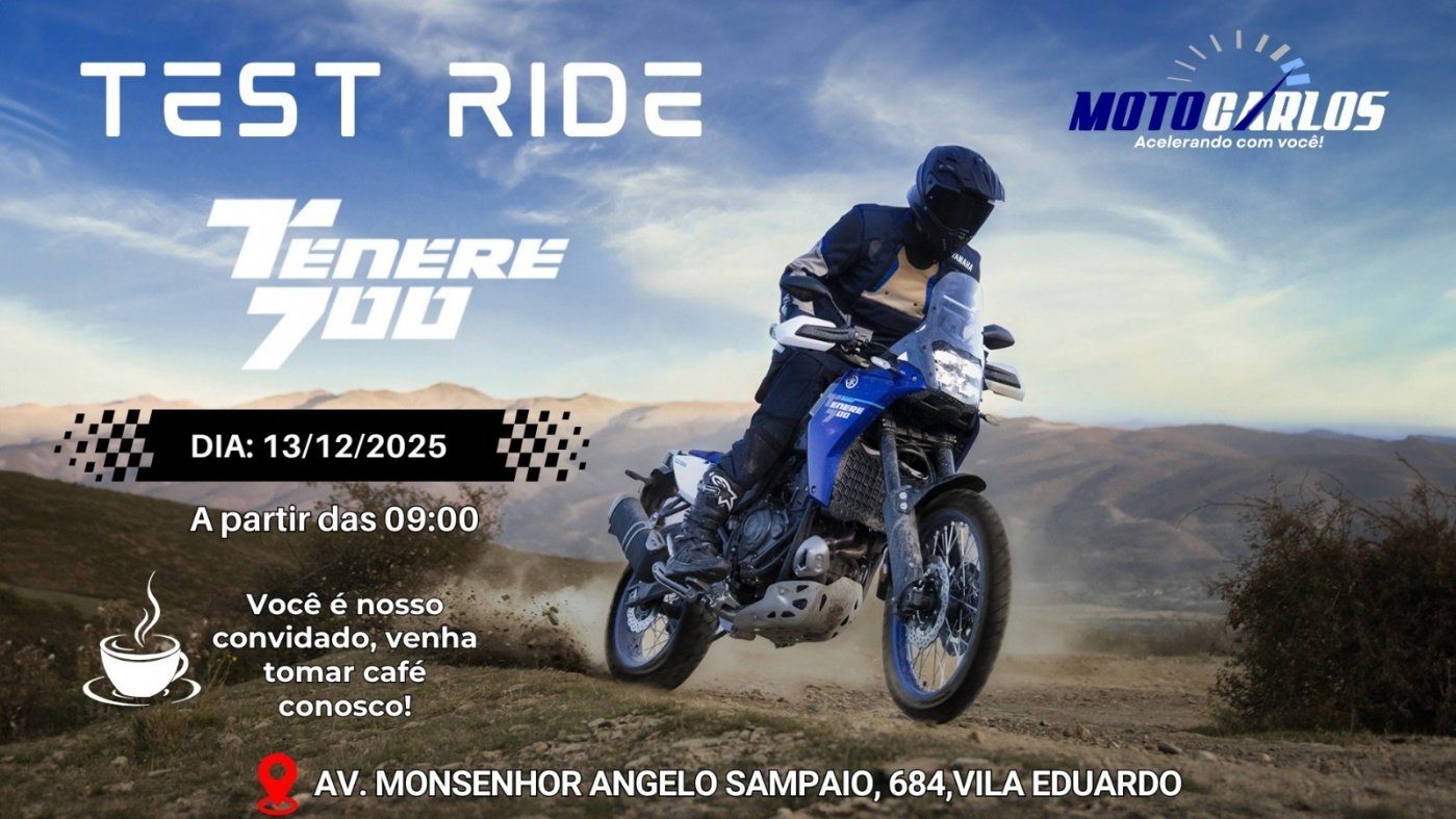 Promo Test Rider TEST RIDER T7 em Petrolina - Sympla