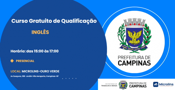 Imagem do evento Inglês - Ouro Verde - 15 às 17h