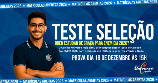 Teste de Seleção Pré-ENEM Universo 2026 em Belém - Sympla
