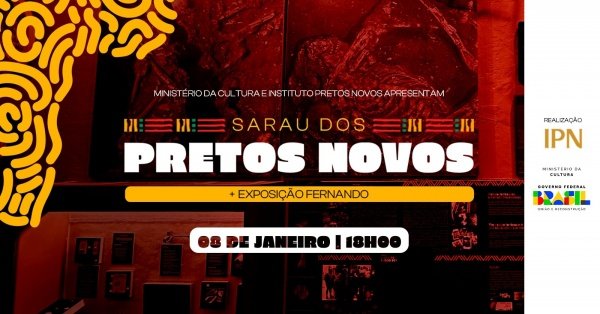 Imagem do evento 9º Sarau Pretos Novos e Oficina Gastronômica Afro-brasileira