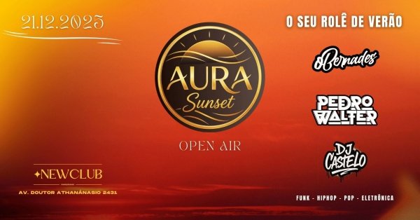 Imagem do evento AURA SUNSET - NEW CLUB