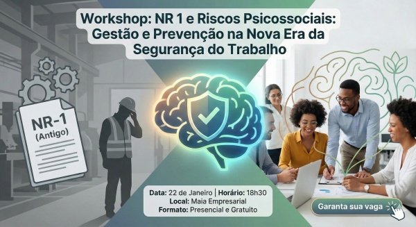 Imagem do evento Workshop sobre NR-1 e Riscos Psicossociais