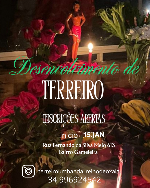 Imagem do evento Desenvolvimento de Terreiro