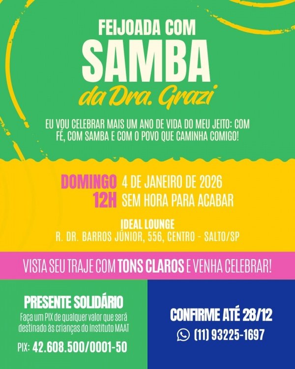Imagem do evento Feijoada com Samba da Dra. Grazi