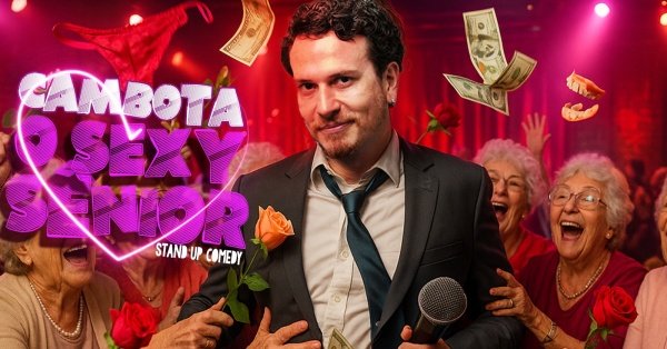Imagem do evento FABIANO CAMBOTA em: O SEXY SÊNIOR (Tobatta Comedy - Jaraguá do Sul/SC)