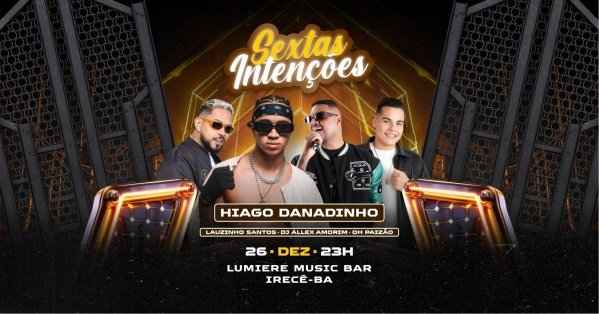 Imagem do evento SEXTAS INTENÇÕES- A FESTA DO SINAL