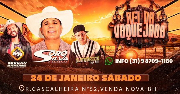 Imagem do evento Soró Silva - Rei da vaquejada ( Fazenda Mineira)