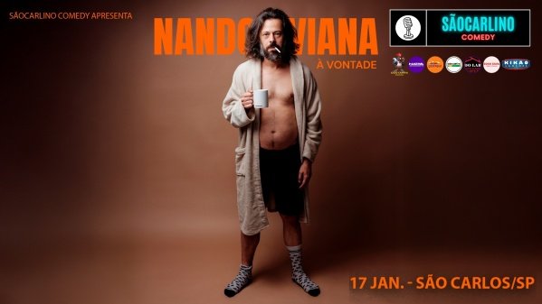 Imagem do evento Nando Viana apresenta seu NOVO SHOW "À Vontade" - STAND UP COMEDY