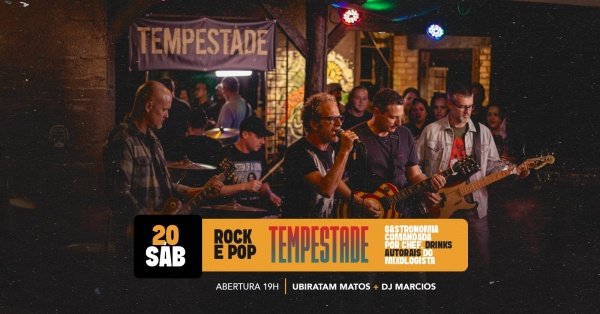 Imagem do evento BANDA TEMPESTADE - Tribus Bar