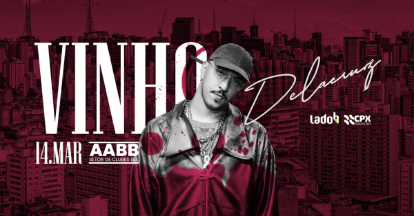 Imagem do evento DELACRUZ Tour VINHO em Brasília (14/03) na AABB