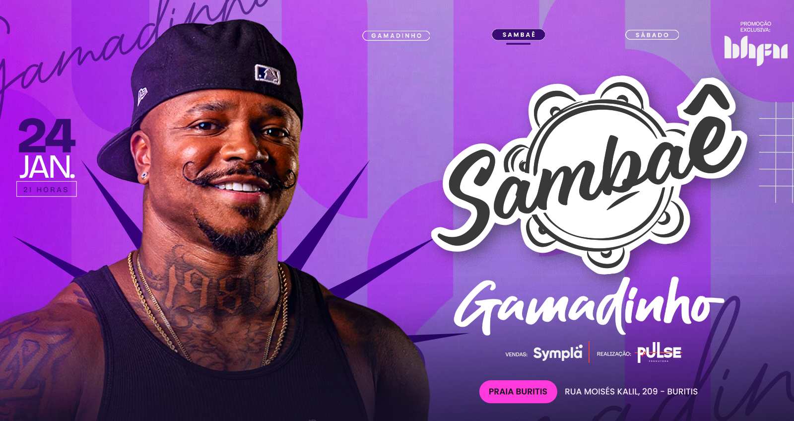 Sambaê convida Gamadinho - 24/01 - Belo Horizonte, MG