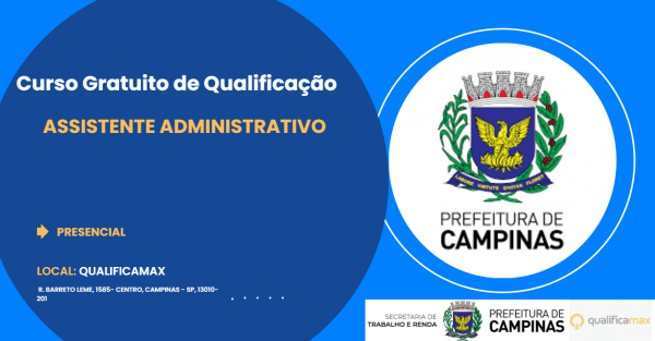 Imagem do evento CURSO DE ASSISTENTE ADMINISTRATIVO- QUALIFICAMAX