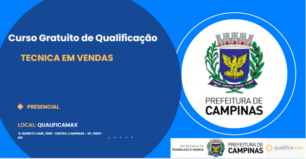 Imagem do evento CURSO DE TÉCNICA EM VENDAS - QUALIFICAMAX