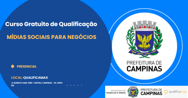 Imagem do evento MIDIAS SOCIAIS PARA NEGOCIOS  - QUALIFICAMAX