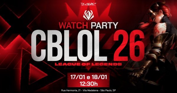 Imagem do evento O CBLOL está de volta! Watch Party da Copa CBLOL na Login!