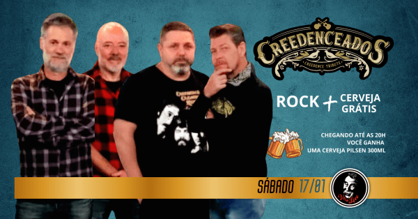 Imagem do evento CREEDENCEADOS - Melhor tributo Creedence do Brasil.