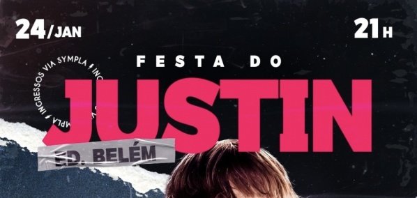 Imagem do evento Festa do Justin em Belém @ SÓ TOCA POP