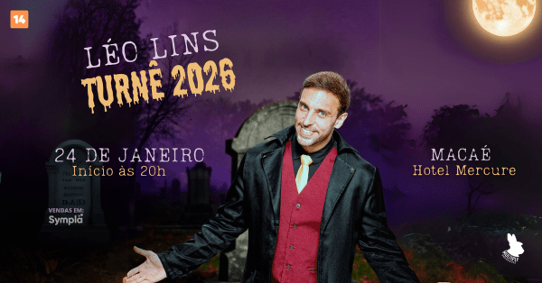 Imagem do evento Léo Lins, TURNÊ 2026 - Macaé [24/01]
