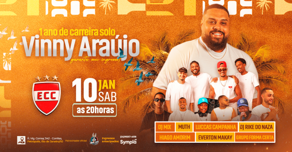 Imagem do evento VINNY ARAÚJO 1 ANO SOLO