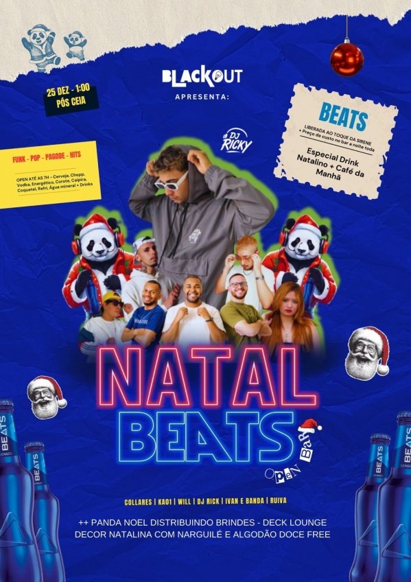 Imagem do evento NATAL BEATS || 100% OPEN BAR || 25/12