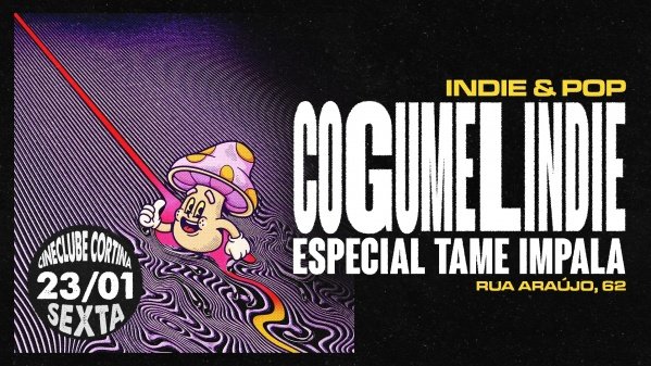 Imagem do evento Cogumelindie | 23 de Janeiro | CINECLUBE CORTINA