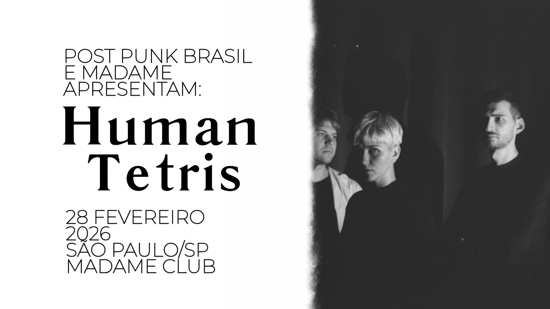 Post Punk Brasil apresenta: HUMAN TETRIS (RUS) 