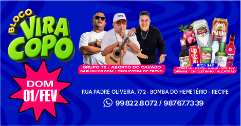 BLOCO VIRA COPO - Recife, PE