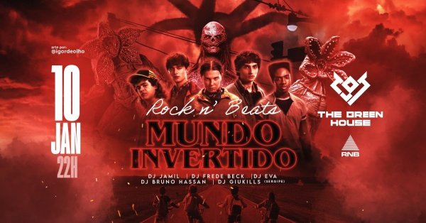 Imagem do evento ROCKNBEATS  NO MUNDO INVERTIDO 