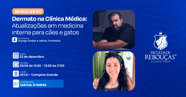 Imagem do evento Dermato na Clínica Médica: Atualizações em Medicina Interna para Cães e Gatos