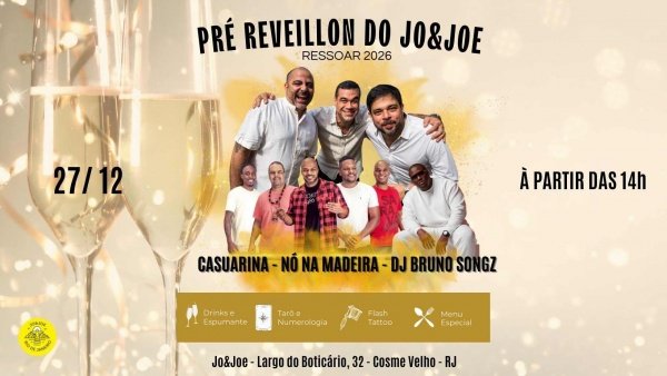 Imagem do evento RESSOAR 2026  Pré-Réveillon Jo&Joe