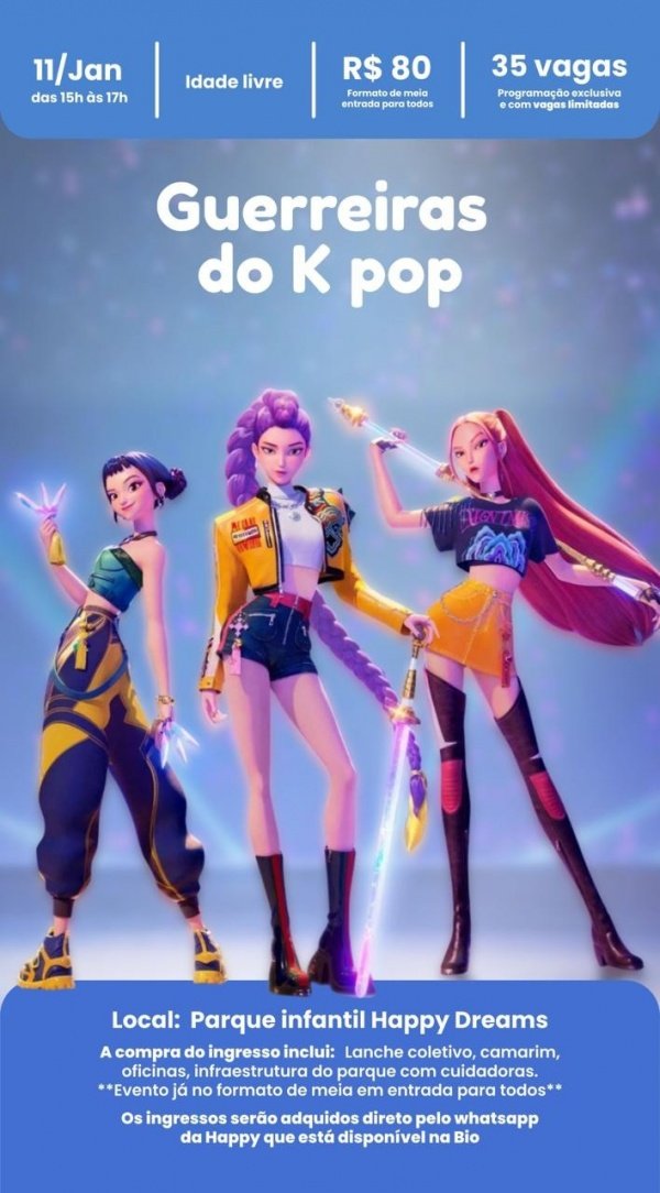 Imagem do evento Guerreiras do Kpop 11/01
