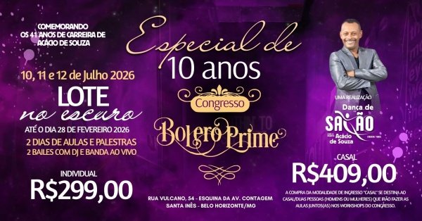 Imagem do evento 10° Bolero Prime Congress 2026