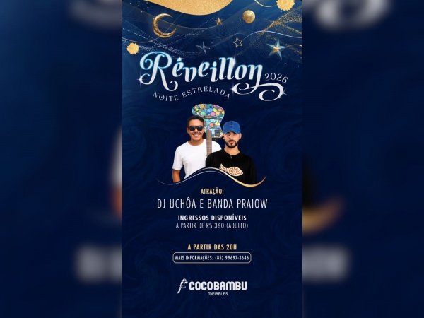 Imagem do evento REVEILLON NOITE ESTRELADA - COCO BAMBU MEIRELES