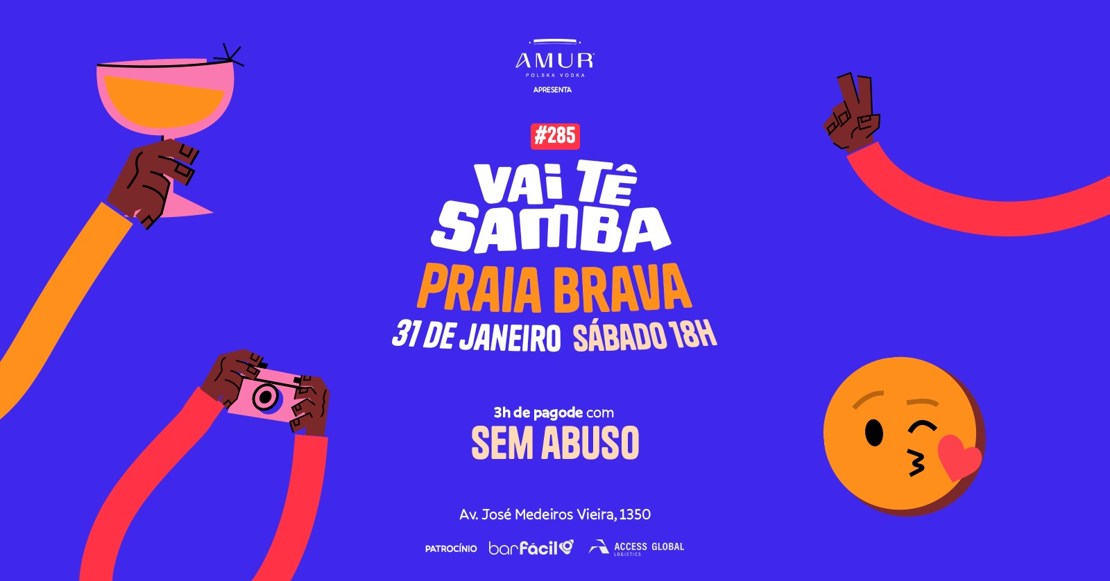 VAI TÊ SAMBA - PRAIA BRAVA - 31/01 - Itajaí, SC