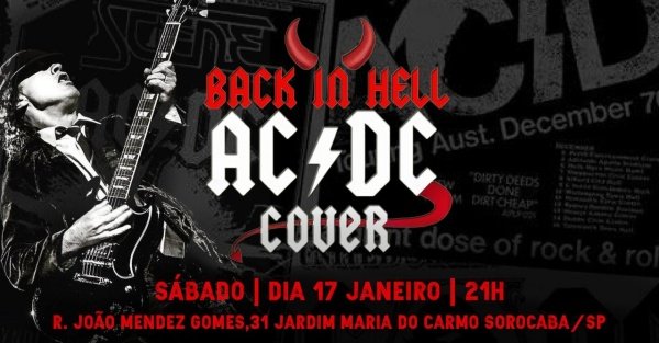 Imagem do evento AC/DC COVER  (BACK IN HELL) EM SOROCABA