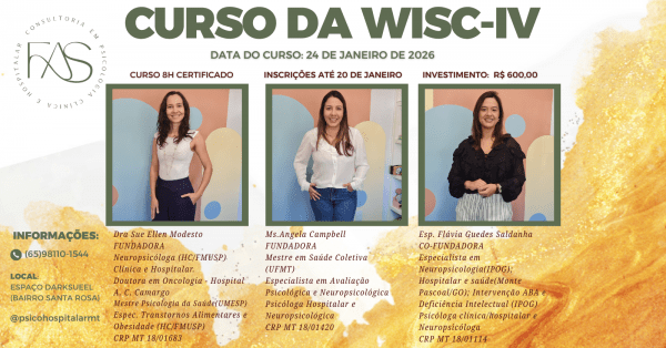 Imagem do evento CURSO DA WISC-IV