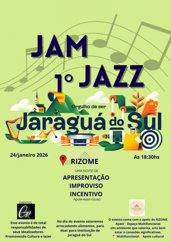 Imagem do evento 1° JAM JAZZ JARAGUÁ
