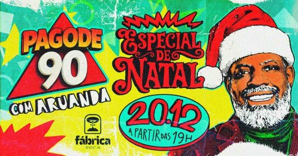 Imagem do evento Pagode 90 - Especial de Natal