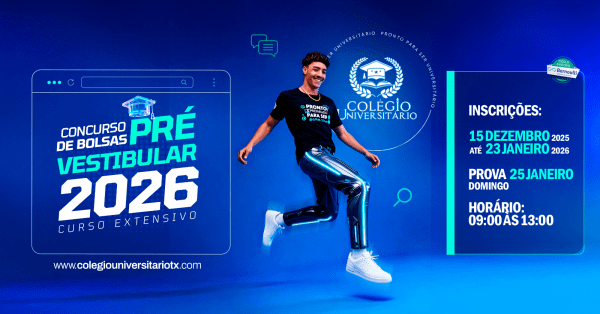 Imagem do evento CONCURSO DE BOLSAS - PRÉ-VESTIBULAR 2026